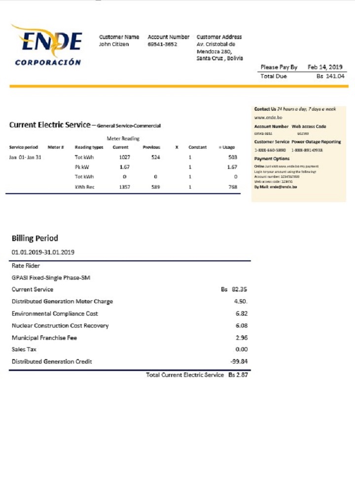  Minol USA business utility bill 